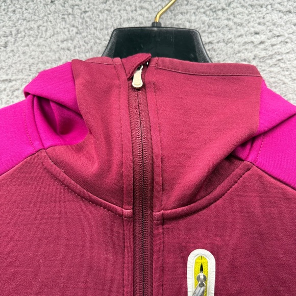 Smartwool full Zip Intraknit Hooded Merino Wool Jacket Magenta Berry Women’s M - Picture 14 of 16